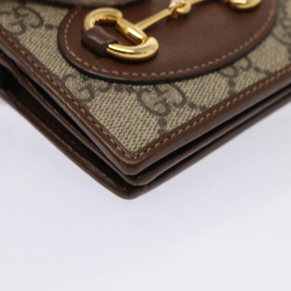 Gucci Horsebit Beige Canvas Wallet  (Pre-Owned) - Picture 11 of 12